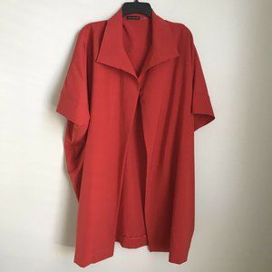 Josie Natori Coral Short Sleeve Open Jacket